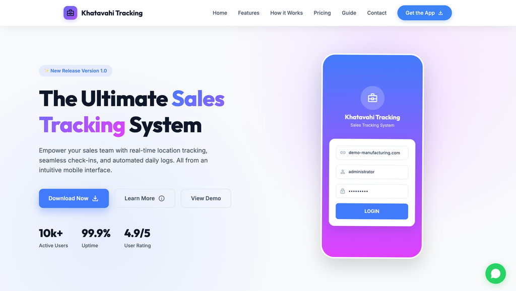 Sales Person Tracking App - Cover Image